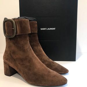 NWT✨ SAINT LAURENT Joplin 50 Suede Ankle Boot